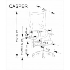 Ofisa krēsls CASPER